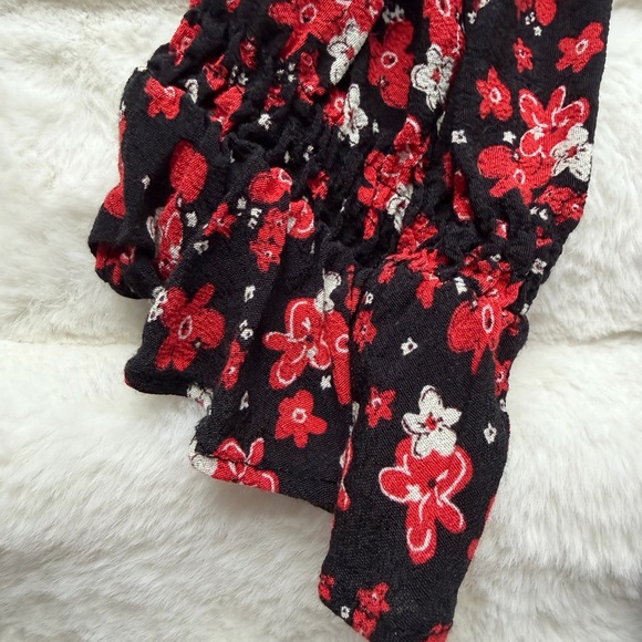 ZARA BLACK FLORAL MAXI DRESS LONG SLEEVE BOHO MIDI MAXI SIZE S - Picture 6 of 9